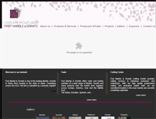 Tablet Screenshot of firstmarbleqatar.com